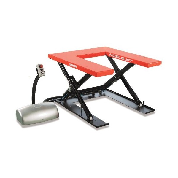 Noblelift ELECTRIC STATIONARY ULTRA LOW-PROFILE U-SHAPED LIFT TABLE, 57"W x 45"L, 2200 LBS. CAP. HTF-U22 - main